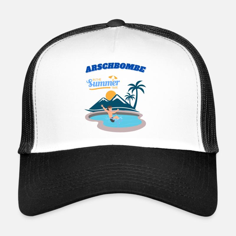 Summer paradise pool area Trucker Cap