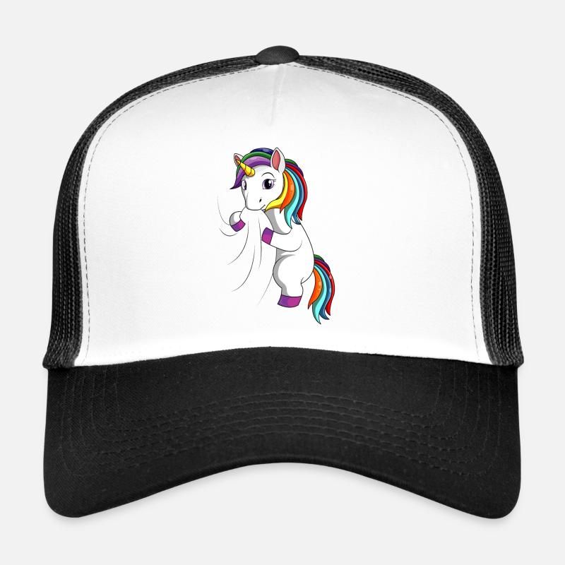Einhorn - Trucker Cap - Weiß/Schwarz