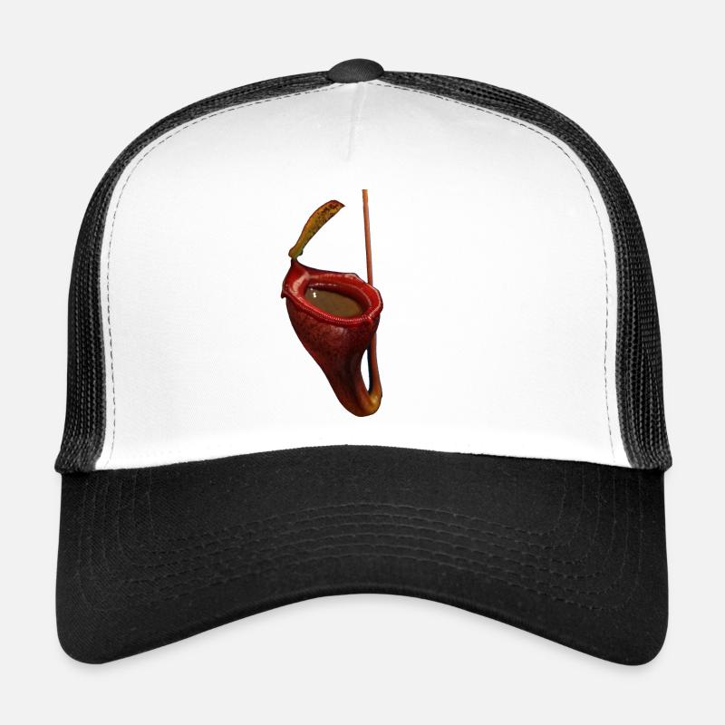 Nepenthes jamban - Trucker Cap - Weiß/Schwarz