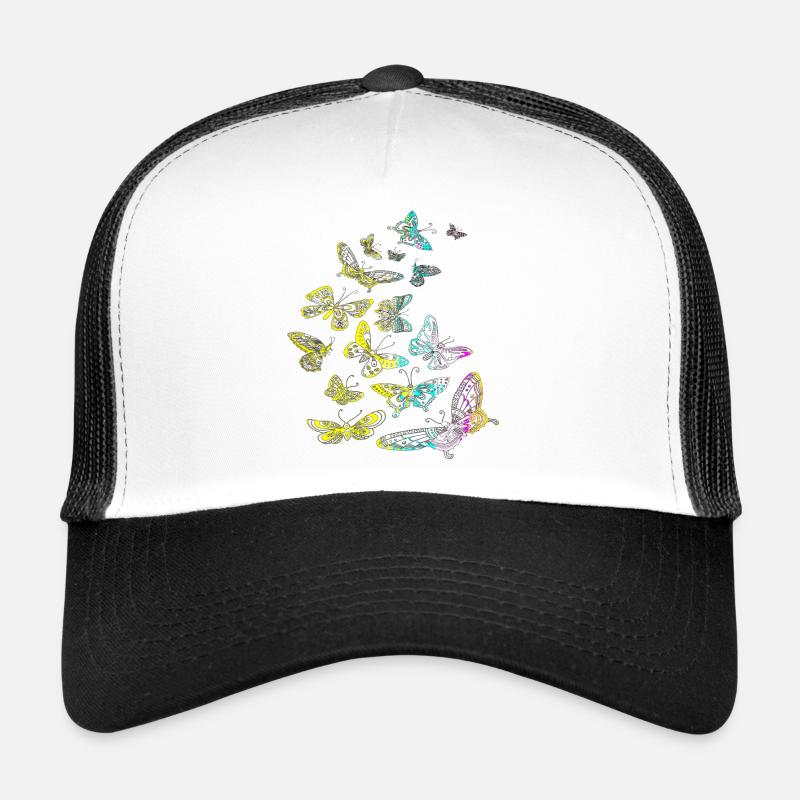 Tatouage de papillon Casquette trucker 