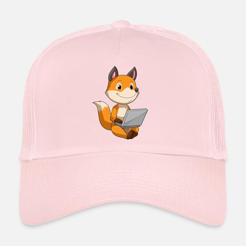 Fuchs mit Laptop Trucker Cap