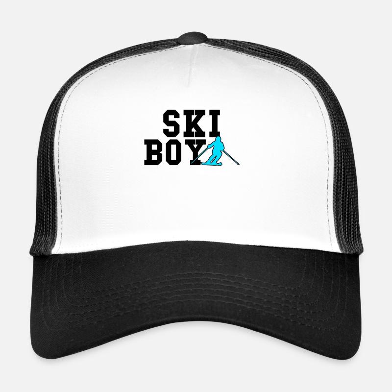 ski boy - Trucker Cap - white/black