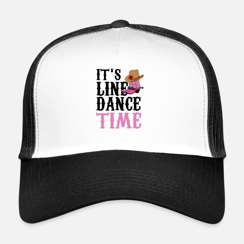 It‘s Line Dance Time Line Dancing Country Musik Trucker Cap