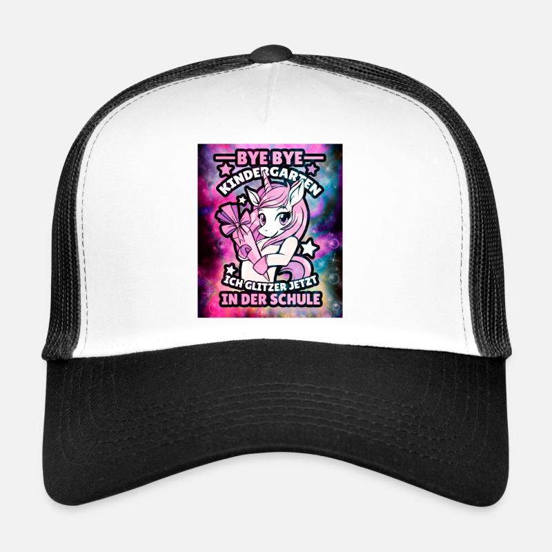 Einhorn Schulanfang bye bye Kindergarten Trucker Cap