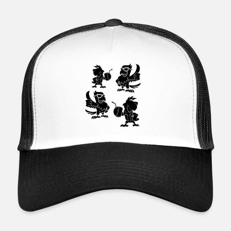 Parrot Birds Sunglasses Cool Parrot Birds & Trucker Cap