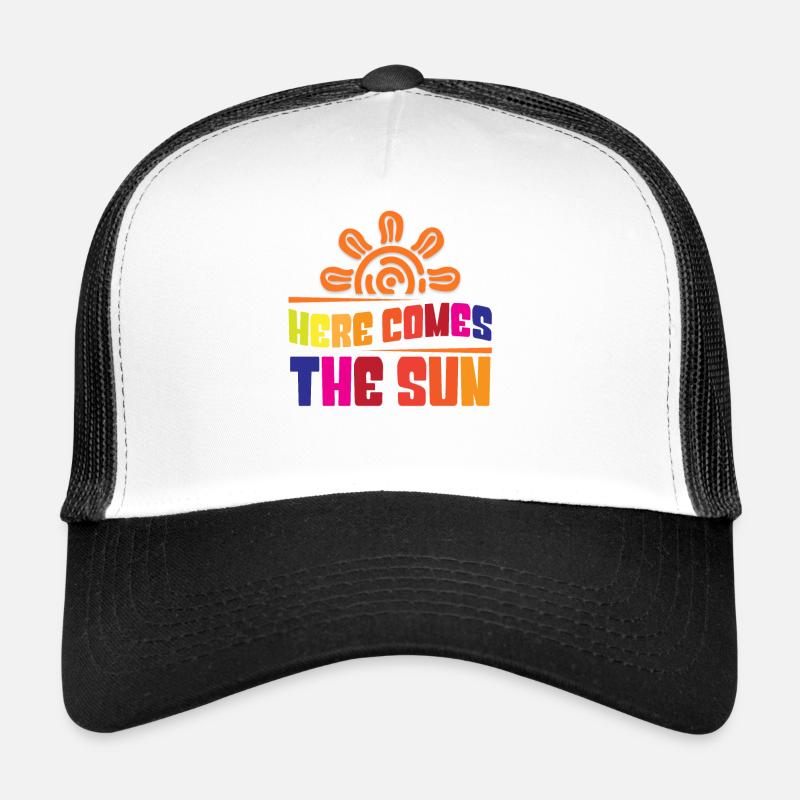 Here comes the sun - Trucker Cap - Weiß/Schwarz