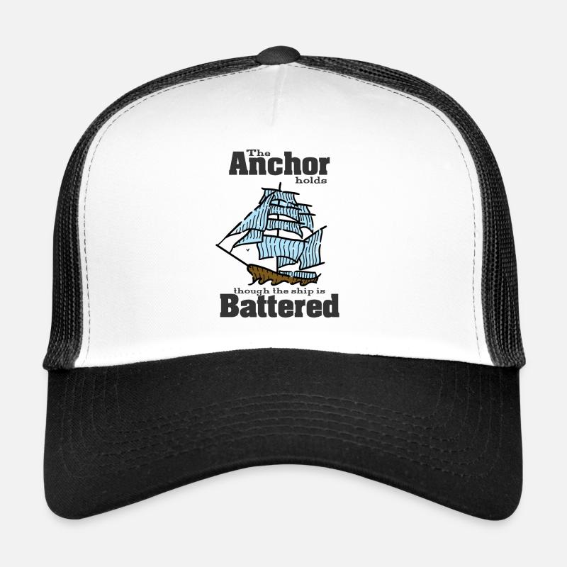 Segelschiff mit Anker Trucker Cap