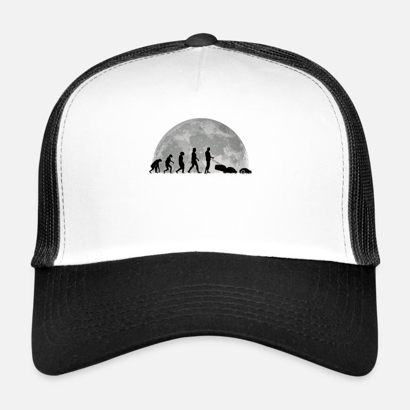 Mähroboter Evolution Mond Rasenroboter - Trucker Cap - Weiß/Schwarz