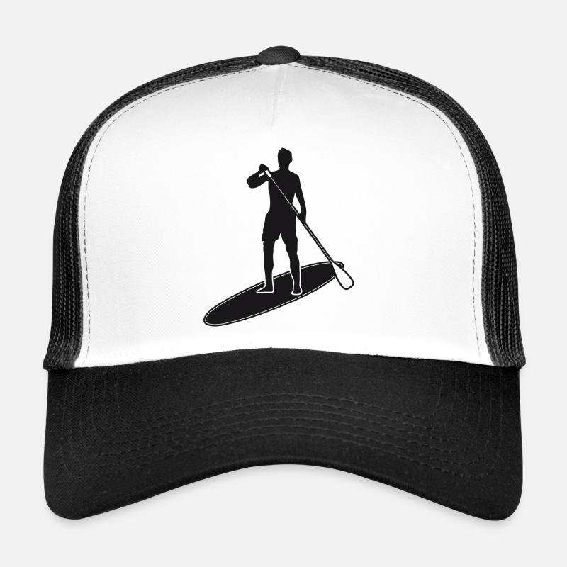 Stand up paddling - Man with paddle board Trucker Cap