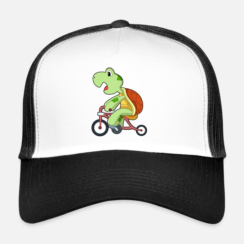 Tortue avec vélo Casquette trucker 