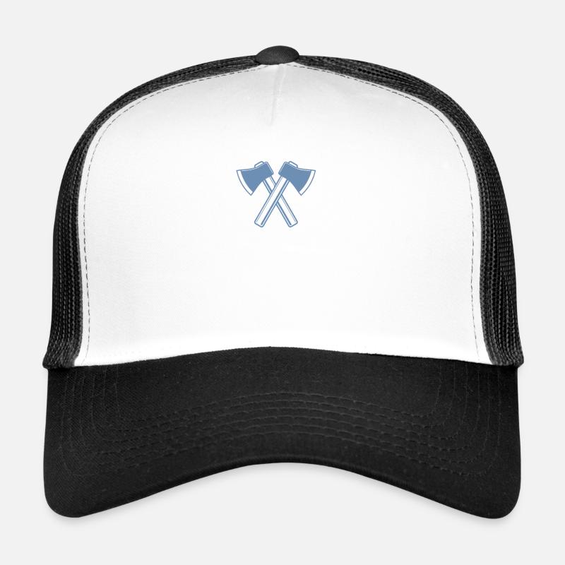 Axe Axes Lumberjack Forester Trucker Cap