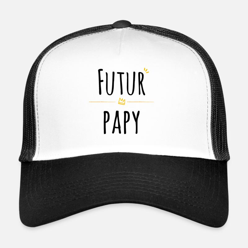 Futur Papy - Casquette trucker - blanc/noir