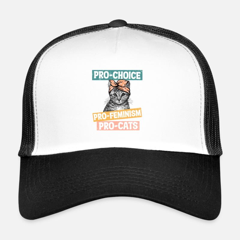 Pro Choice Pro Feminism Pro Katzen Trucker Cap