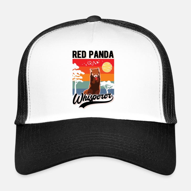 Roter Panda Flüsterer Red Panda Whisperer - Trucker Cap - Weiß/Schwarz