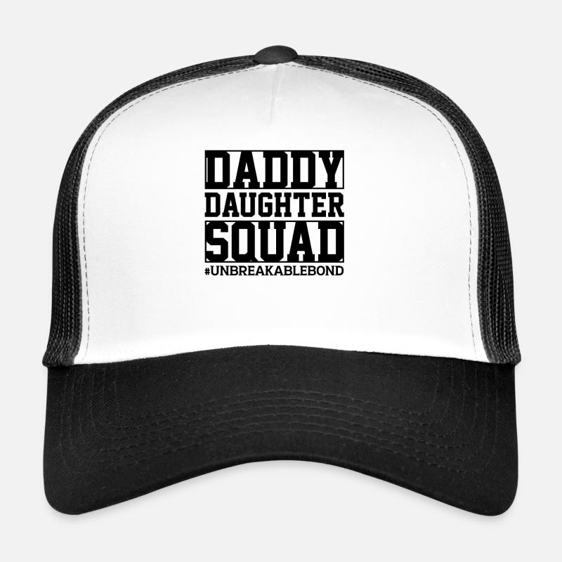 Daddy Daughter Squad Matching Father - Trucker Cap - Weiß/Schwarz