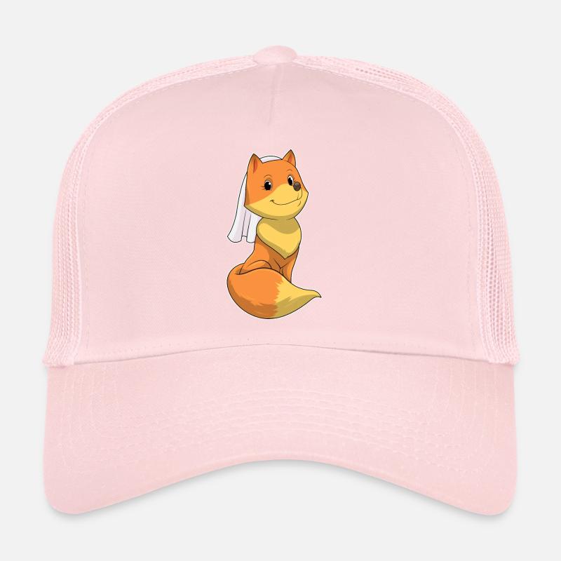 Fuchs als Braut mit Schleier Trucker Cap