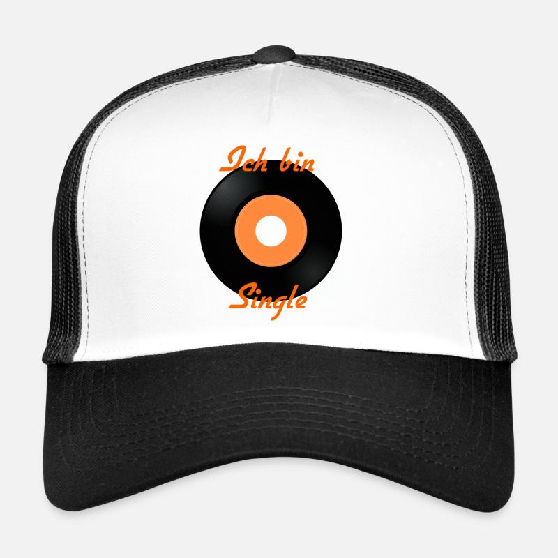 Ich bin Single - Trucker Cap - Weiß/Schwarz