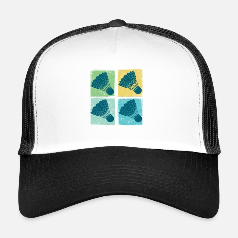 Badminton Shuttlecocks Pop Art Casquette trucker 