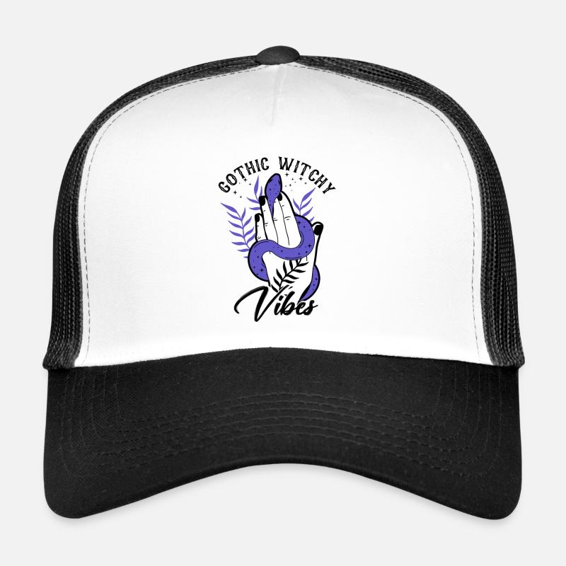 Gothic Divination Fortune Telling Witch Crystal Trucker Cap
