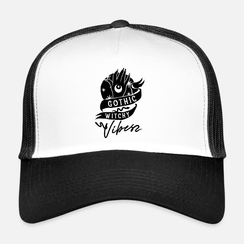 Gothic Divination Fortune Telling Witch Crystal Trucker Cap