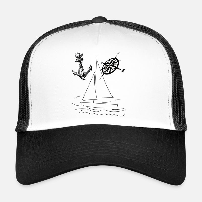 Sailing Dinghy Water - Trucker Cap - white/black