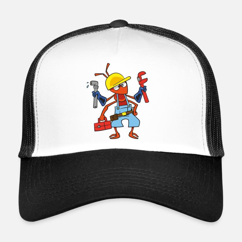 Sanitär Ameise - Trucker Cap - Weiß/Schwarz