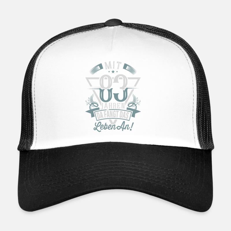 83. Geburtstag Da Fängt Das Leben An - Trucker Cap - Weiß/Schwarz