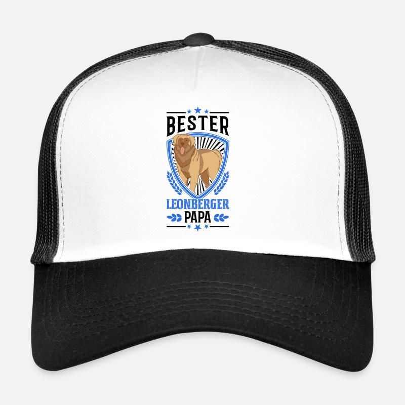 Bester Leonberger Papa - Trucker Cap - Weiß/Schwarz