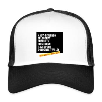 Farming Simulator Places T-Shirt - been there - Trucker Cap - Weiß/Schwarz - Vorne