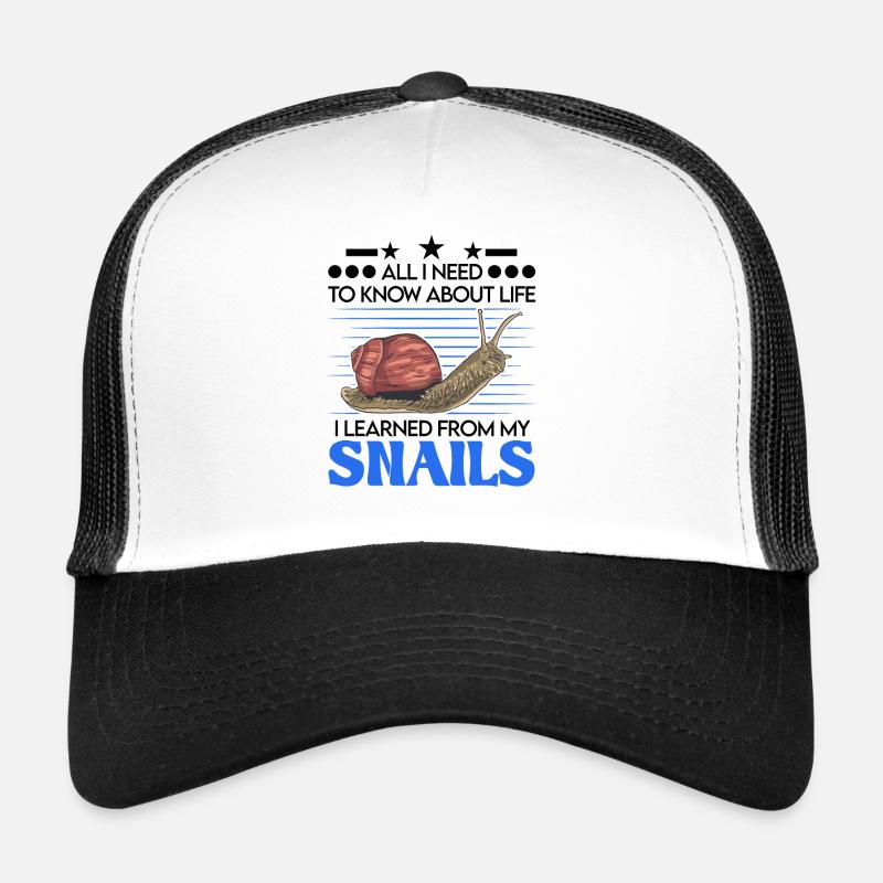 Snail Gift Vineyard Snail Trucker Cap