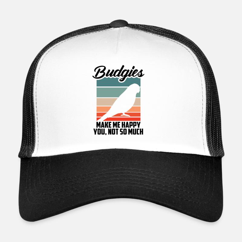 Wellensittiche Machen Mich Glücklich Trucker Cap