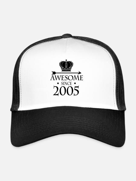 Born in 2005 - Fantastic since 2005 - Trucker Cap - white/black - Front
