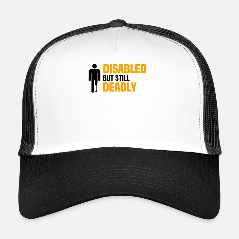 Amputiert Invalide Prothese Handicap Rollstuhl Trucker Cap