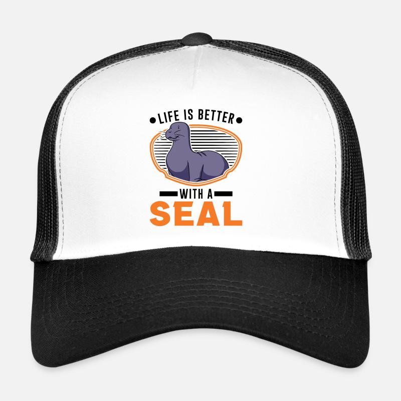 Life is better with a Seal Robbe Trucker Cap