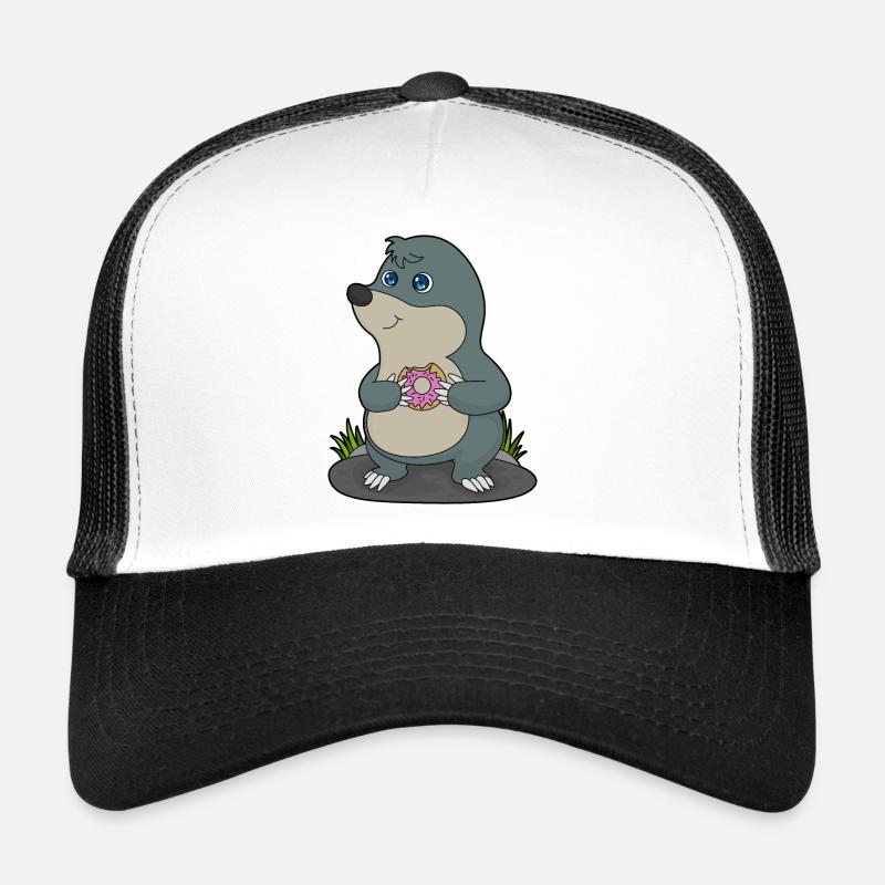 Taupe avec beignet Casquette trucker 