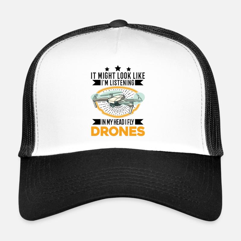 Drone Pilote Cadeau Drone Quadcopter Casquette trucker 