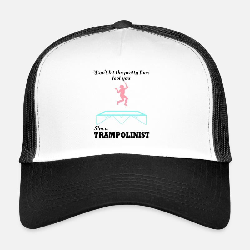Ironic Quote Trampoline Jumping Trampolinist Trucker Cap