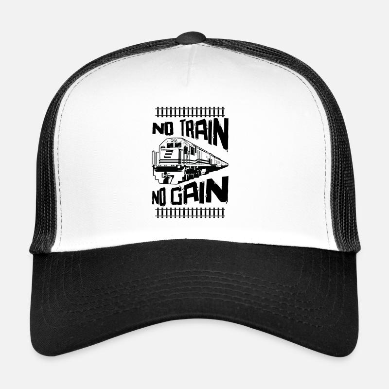 Train Transportation Locomotive Train Operator Trucker Cap