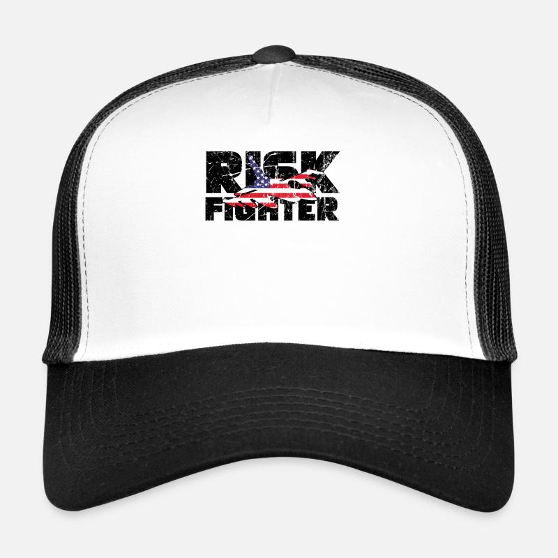 Pilote de chasse à réaction Risque Aviation de chasse Américain Casquette trucker 