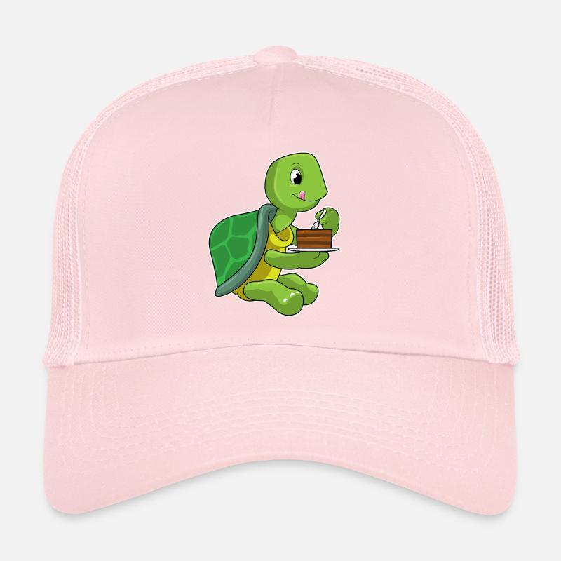 Tortue avec gâteau Casquette trucker 
