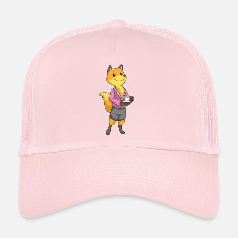 Fuchs en secrétaire avec une tasse de café Casquette trucker 