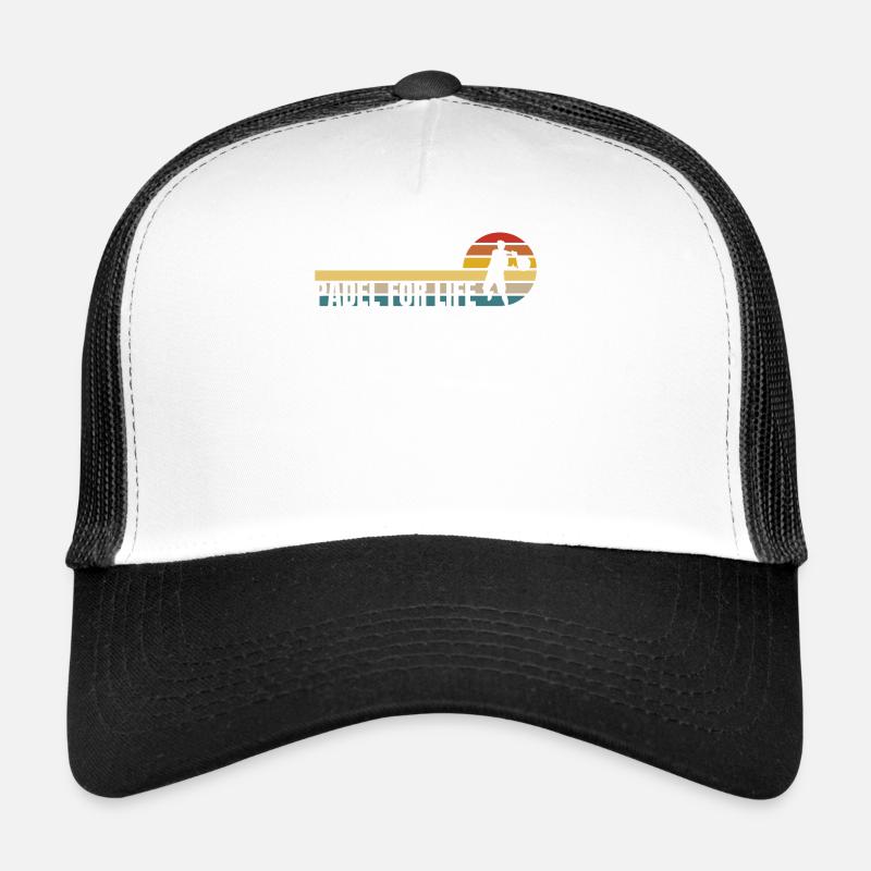 Retro Padel ein Leben Lang - Es gibt nur Padel Trucker Cap