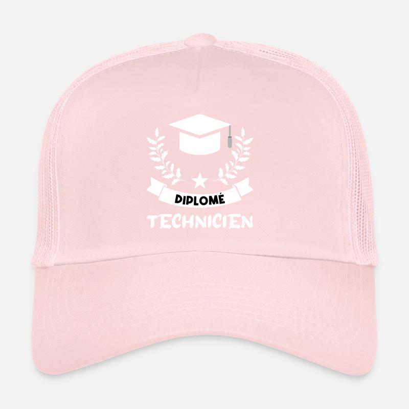 diplômé technicien. Casquette trucker 