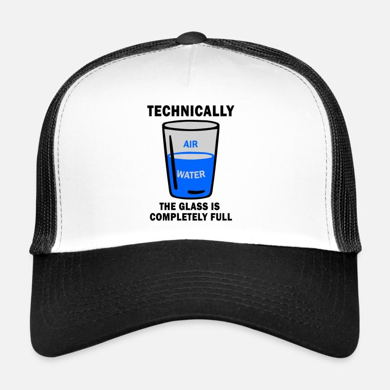 Techniquement, le verre est complètement drôle sci Casquette trucker 