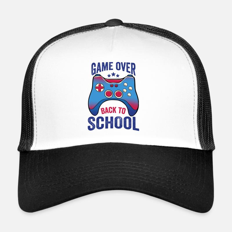 Zocker Game Over Retour à l’école Gamer Casquette trucker 