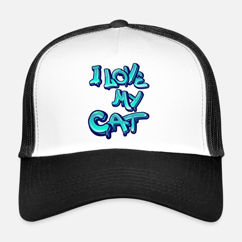 J’aime mon chat Casquette trucker 