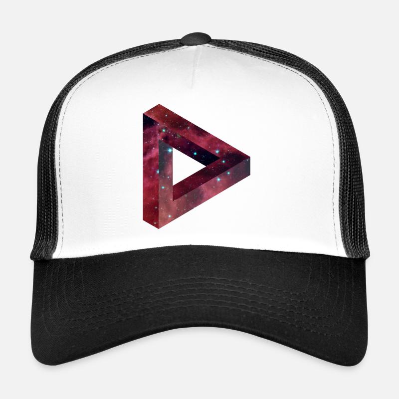 Illusion de triangle dans le style Galaxy Casquette trucker 