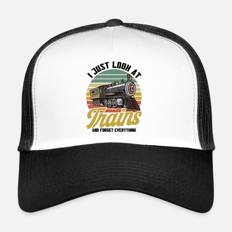 Cadeau de locomotives de train miniatures Casquette trucker 