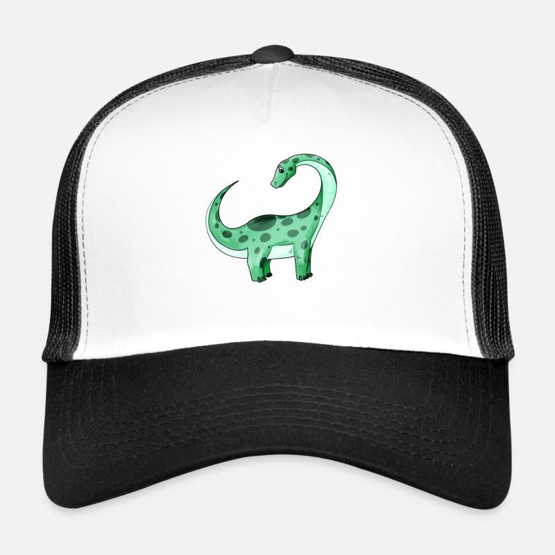 Dinosaurier - Trucker Cap - Weiß/Schwarz