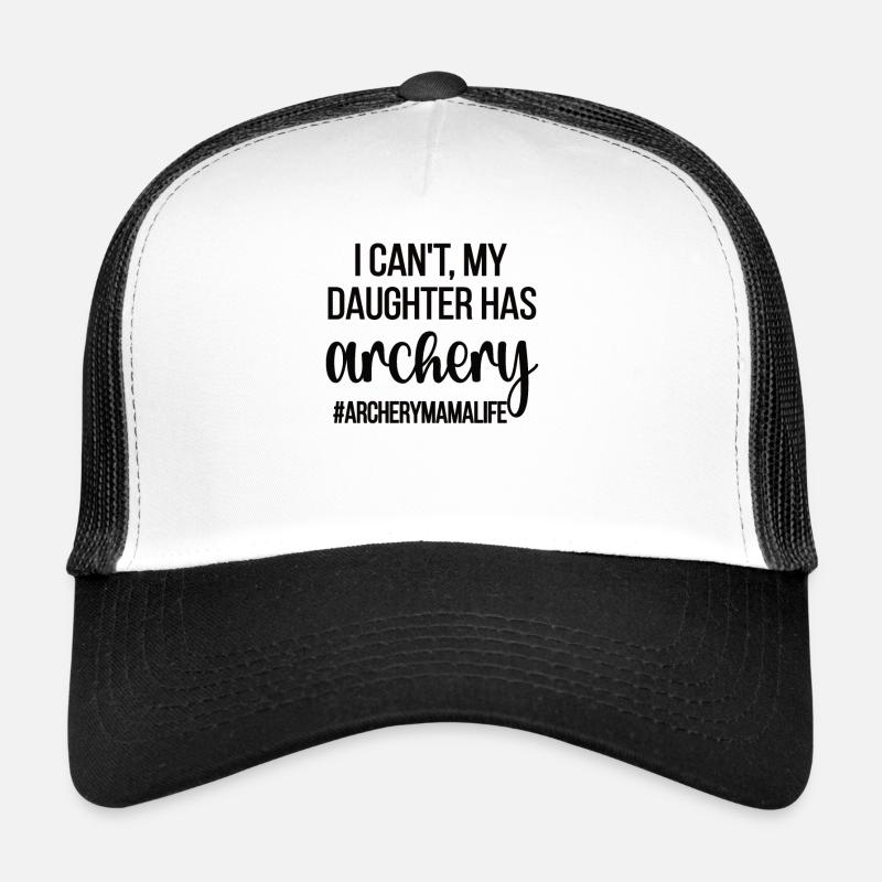 Stolze Bogenschießen-Mama Von Bogenschützin Mutter - Trucker Cap - Weiß/Schwarz